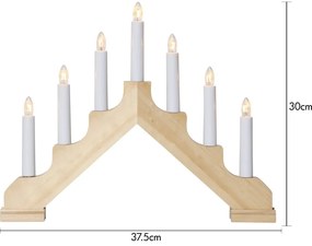 Svetlohnedá svetelná dekorácia Ada – Star Trading