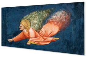 Sklenený obklad do kuchyne Art okrídlený anjel 125x50 cm