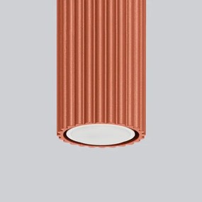 Sollux SL.1626 - Bodové svietidlo KARBON 1xGU10/10W/230V 20 cm červená