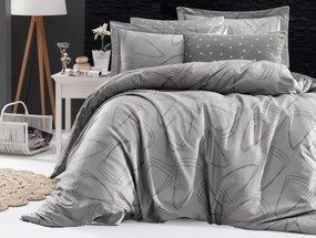 Brotex Obliečky Satén Rovena grey 140x220/70x90 cm