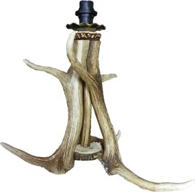 Lampa stolná z jelenieho parožia elaphus - 32 * 32 * 1cm