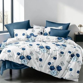 Bavlnené obliečky Homa BODRA BLUE 7-dielna sada 140x200 cm