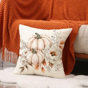 Obliečka na vankúš BLOSSOM FALL 45x45 cm, krémová