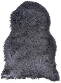 Antracitová syntetická kožušina 50x85 cm – House Nordic