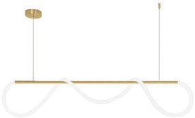 Toolight Toolight, LED stropné svietidlo APP854-CP Long Gold, biela-zlatá, OSW-03998