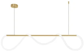 Toolight Toolight, LED stropné svietidlo APP854-CP Long Gold, biela-zlatá, OSW-03998