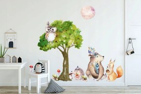 Úžasná detská farebná nálepka na stenu do detskej izby 60 x 120