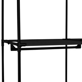 Šatníková skriňa MIRA čierna