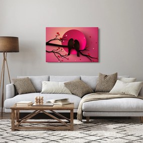 Obraz - Zamilované vtáčiky (90x60 cm)