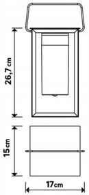 LED Stmievateľná vonkajšia lampa MESHY LED/2W/5V IP44