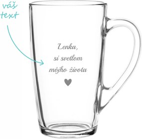 Pieskovaný hrnček Svetlo môjho života