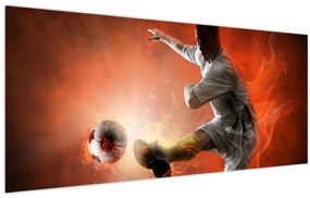 Obraz - Futbalista (120x50 cm)