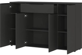 Antracitová nízka komoda 161x101 cm Mailand – Germania