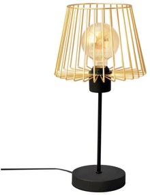 Helam Stolná lampa TORRI 1xE27/15W/230V zlatá/čierna HE1570