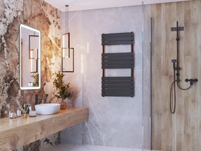 Gamma Erga Classic, vykurovacie teleso 1200x600 mm, 762W, čierna matná, ERG-LAV-CLAS-12060-BK