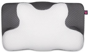 CONNECT IT CFH-6031-WH - Anatomický vankúš Lyra bielo-sivý