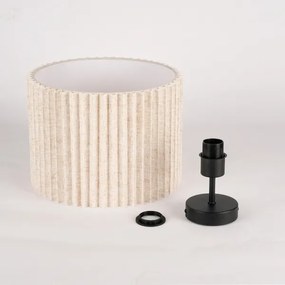 Brilagi - Prisadený luster NORDIC WAVE 1xE27/15W/230V pr. 32 cm ľanová/čierna