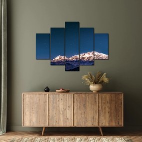 Obraz hôr a nočnej oblohy (150x105 cm)