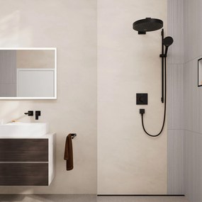 Hansgrohe ShowerSelect Comfort E, termostat pod omietku pre 2 spotrebiče, čierna matná, HAN-15572670