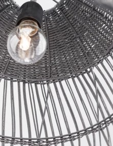 Rustikálny luster Destin 46 svetlá sivá