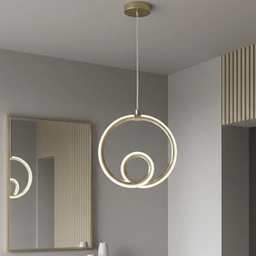 Toolight Toolight, LED stropné osvetlenie 11,5W, 3000K, 1000lm, LHJ094-1CP, zlatá lesklá, OSW-50067