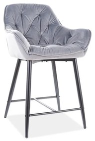 Barová stolička CHERRY H-2 Velvet, 56x88x40, bluvel 14