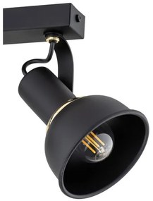 Argon 7037 - Bodové svietidlo TWIST 2xE14/7W/230V čierna/zlatá
