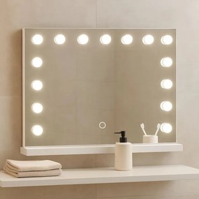 Aquamarin Kúpeľňové LED zrkadlo Hollywood 58 x 43 cm