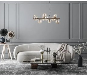 ITALUX PND-406007-10-HBR - Luster na lanku CANELLO 10xG9/5W/230V mosadz