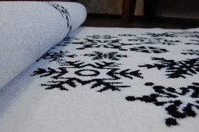 Koberec XMAS - F792 krém/čierny