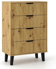 Komoda Sacar 3 (dub artisan). Akcia -20%. Vlastná spoľahlivá doprava až k Vám domov. 1132777