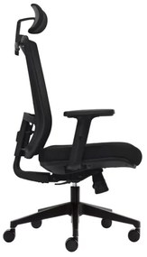 Kancelárska ergonomická stolička DVIS — látka, sieť, viac farieb Antracit