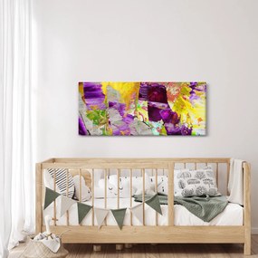 Obraz abstrakcie - maľba (120x50 cm)