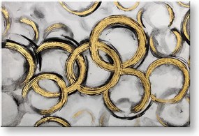 Maľovaný obraz na stenu ABSTRAKT 90x60 cm