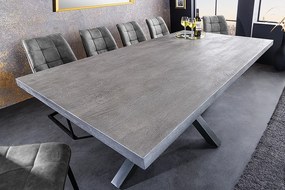 Jedálenský stôl Galaxy 200cm Mango - sivý