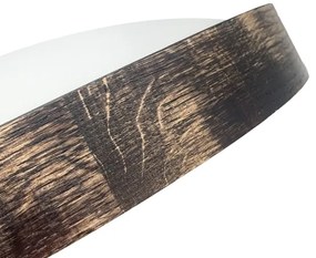 Brilagi - LED stropné svietidlo CARVALHO SLIM SMOKEY LED/36W/230V dub, priemer 37,5 cm