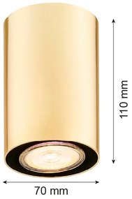 Argon 4759 - Stropné svietidlo TYBER 1xGU10/5W/230V zlatá