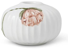 Biely porcelánový svietnik Kähler Design Poppy, ø 7,5 cm