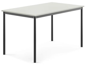 Stôl SONITUS, 1400x800x760 mm, HPL - šedá, antracit
