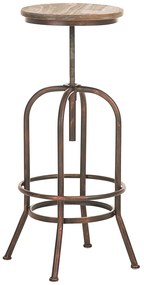Bistro barová stolička v industriálnom štýle Tutor - Bronzová