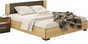 Manželská posteľ 160 VALENTÍNA, sonoma/wenge