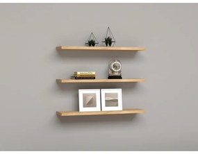 SADA 3x Nástenná polica BOSS béžová