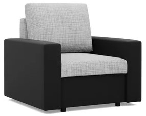 Kreslo LUNA sivé / čierne