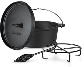 Galloway, liatinový hrniec, 4.5 barbecue hrniec, liatina, žíhaný, veľkosť S/3,1 l