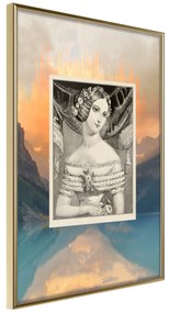 Artgeist Plagát - Retro Portrait [Poster] Veľkosť: 40x60, Verzia: Zlatý rám