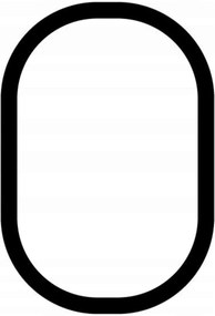 Artemide Alphabet of Light veľké písmeno O, Led, 27W, 3000K, biele, 950x650m