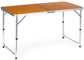 Skladací cateringový stôl 119,5x60 cm drevo so 4 stoličkami