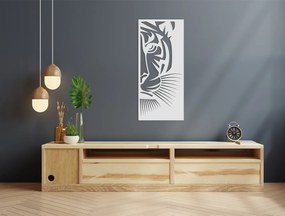 drevko Drevený obraz Striehnuci tiger