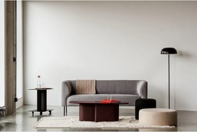 Vínovočervený konferenčný stolík s doskou v dubovom dekore 50x115 cm Looi – noo.ma