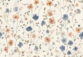 Fototapeta - Pastelové kvietky (147x102 cm)